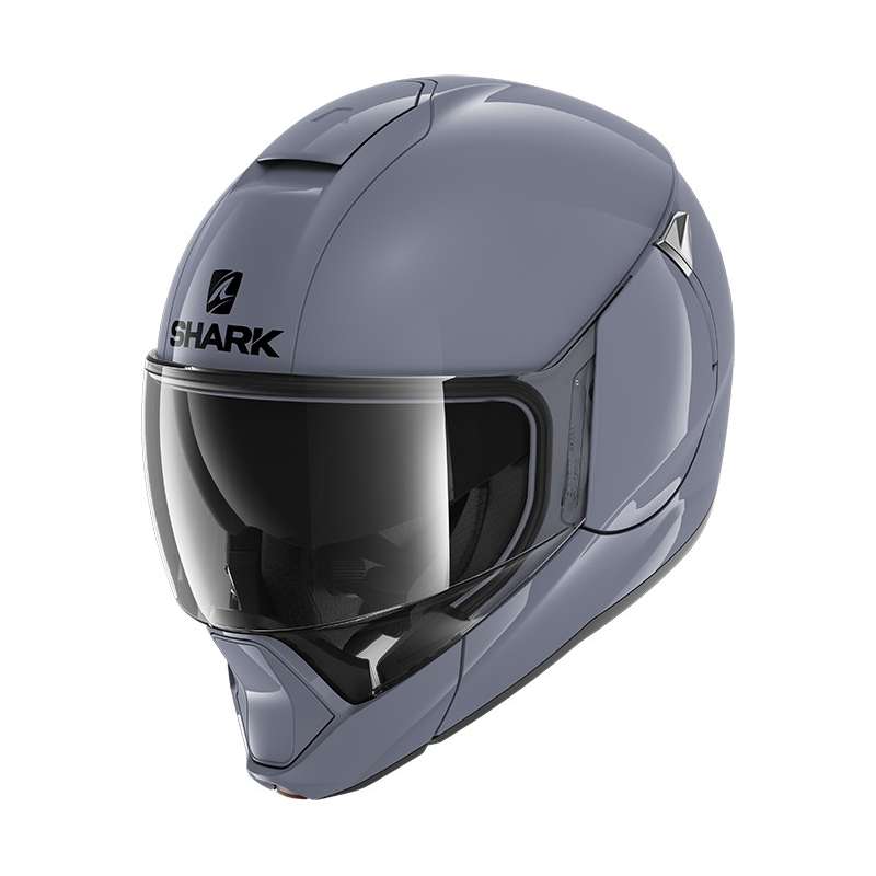 Casque Modulable Shark SHARK Evojet Blank - Graphite Gris Brillant