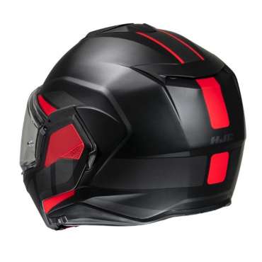 Casque Modulable HJC I100 BEIS MC1SF Noir Rouge