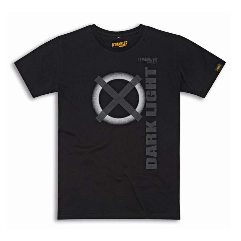 T-Shirt Ducati Dark Light Scrambler Noir