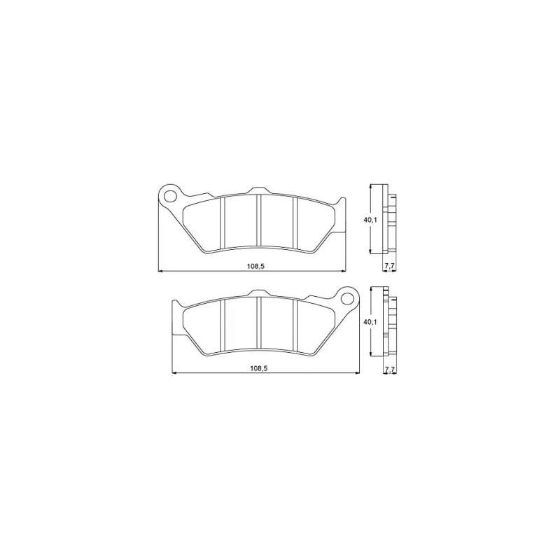 Jeu de plaquettes de frein arrière origine Ducati 61321161A