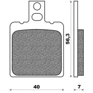 Jeu de plaquettes de frein arrière origine Ducati 61340731A