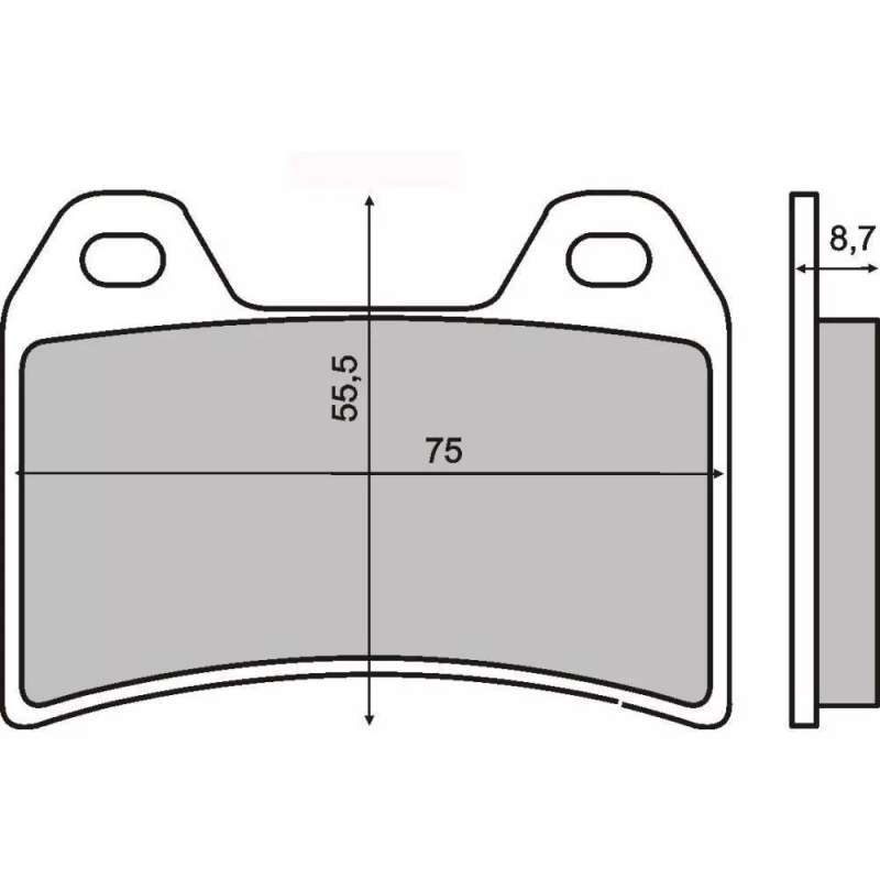 Jeu de plaquettes de frein avant origine Ducati 61340931A