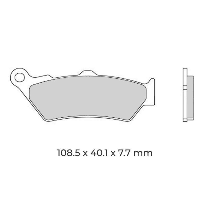 Jeu de plaquettes de frein arrière origine Ducati 61340941A