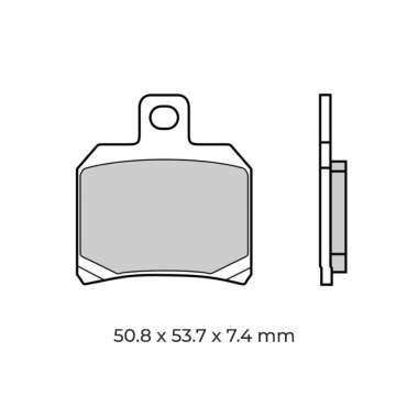 Jeu de plaquettes de frein arrière origine Ducati 61340951A