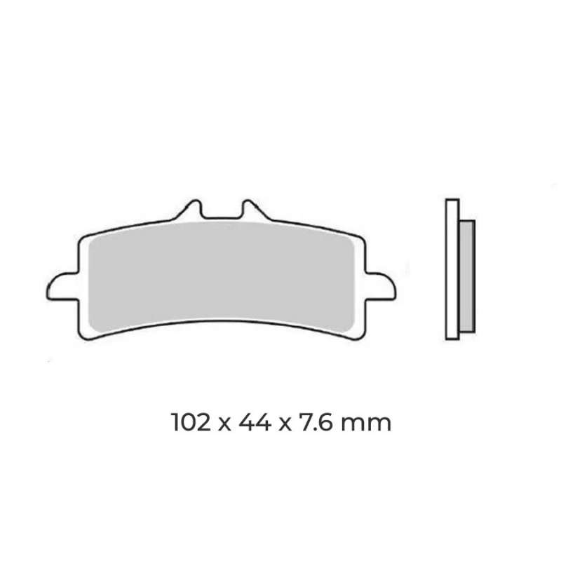 Jeu de plaquettes de frein avant origine Ducati 61340961A