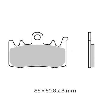 Jeu de plaquettes de frein avant origine Ducati 61341021A