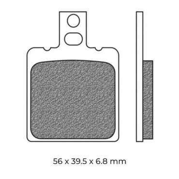 Jeu de plaquettes de frein arrière origine Ducati 61340311A