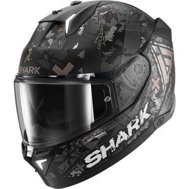 Casque shark skwal i3 hellcat Or HE0829EKUA