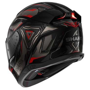 Casque Shark Skwal i3 Linik Noir-Anthracite-Rouge HE0822EKAR