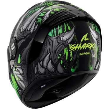 Casque Shark Spartan RS Shaytan Noir Vert Anthracite HE8114EKGA