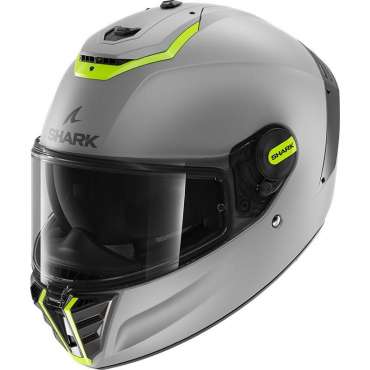 Casque intégral Shark Spartan RS Blank SP argent/jaune HE8105ESYS