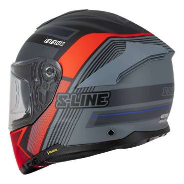 Casque Intégral S-Line S451 Revenge Noir/Rouge 1RV1G13