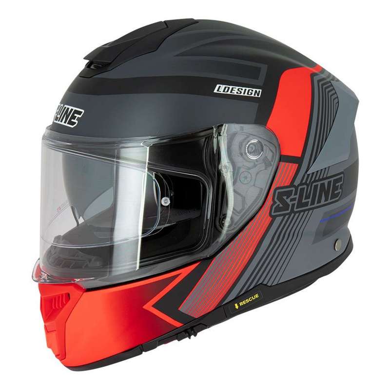 Casque Intégral S-Line S451 Revenge Noir/Rouge 1RV1G13