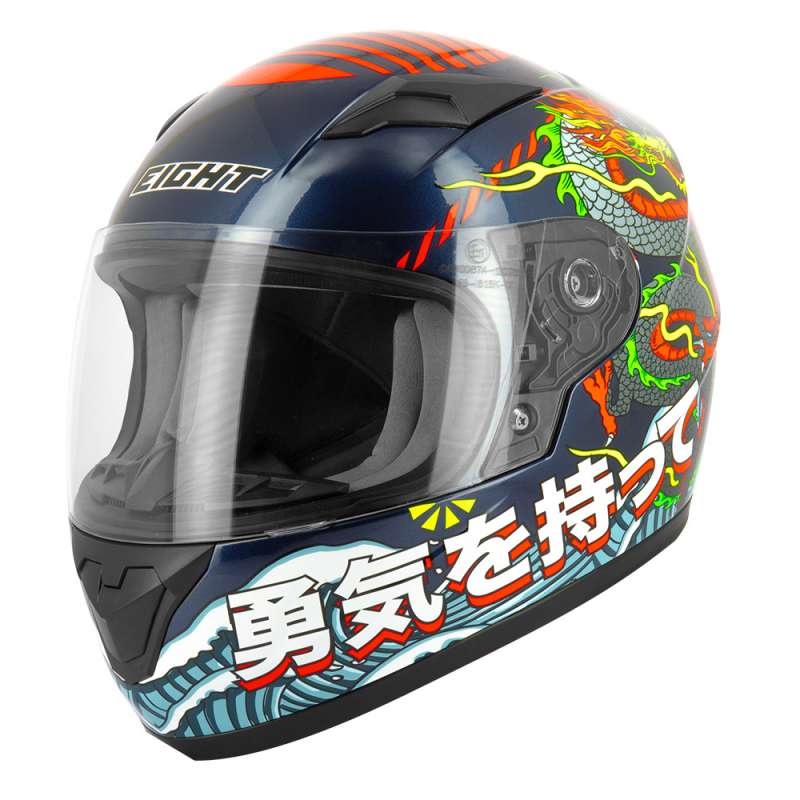 Casque intégral enfant Eight S446 SEEKER Kanji INK1G10