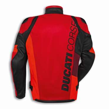 Blouson en cuir Ducati Corse C6 Rouge 9810744