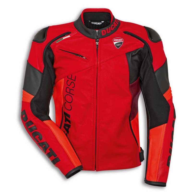 Blouson en cuir Ducati Corse C6 Rouge 9810744