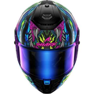 Casque Shark Spartan RS Shaytan Noir / Vert / Violet HE8114EKGV