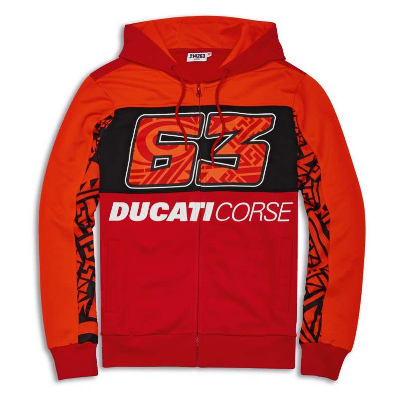 Sweat-shirt Ducati Dual Pecco Bagnaia 63 98771217