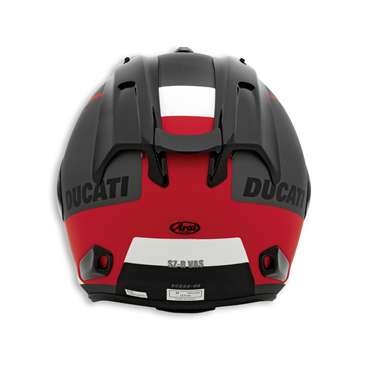 Casque jet Ducati x Arai vue de derrière