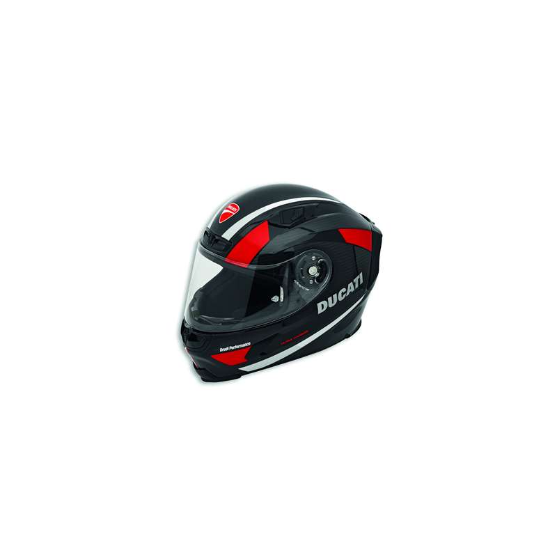 Casque intégral Ducati x AGV vue de profile